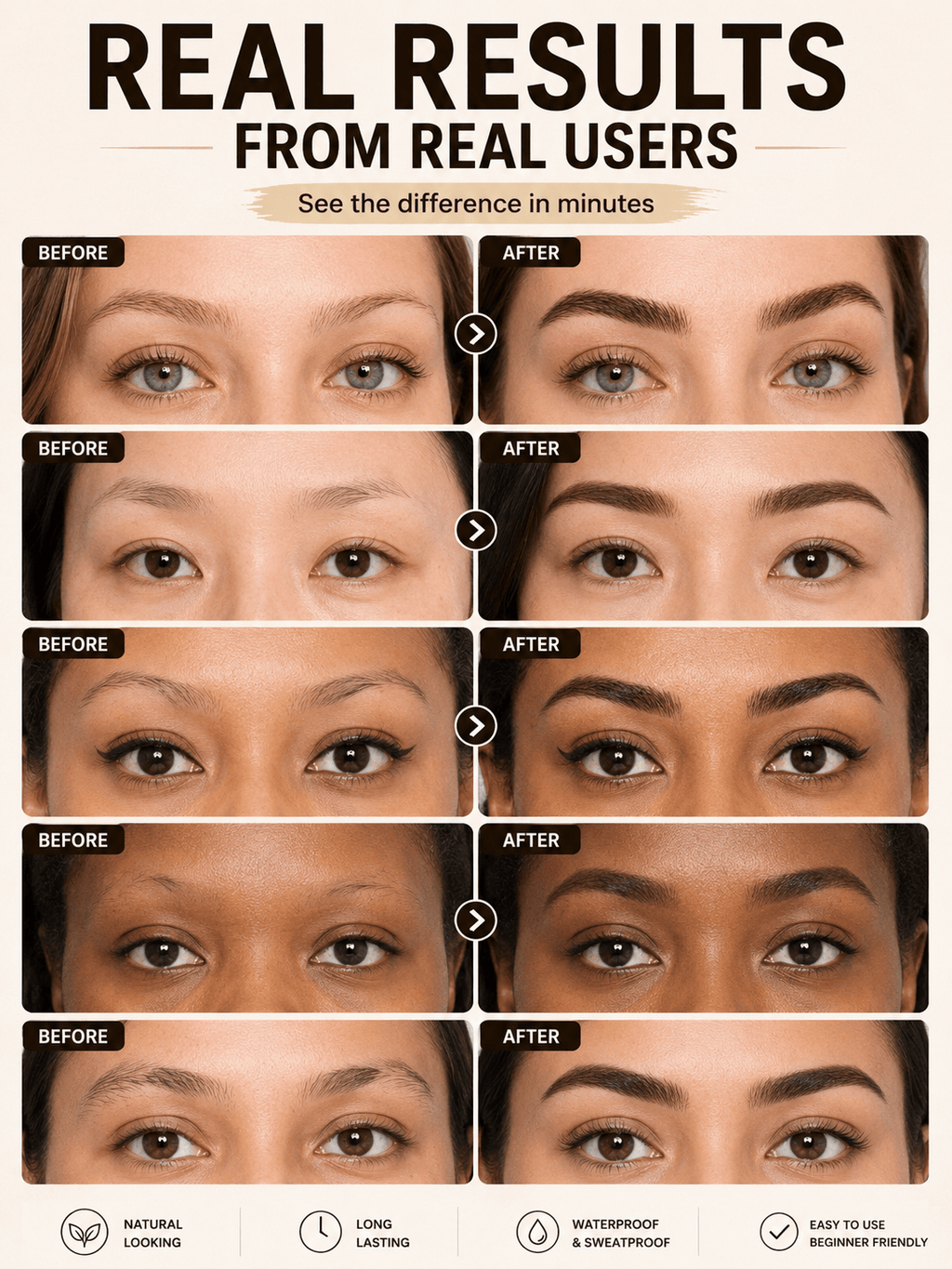 Henna brows waterproof tints
