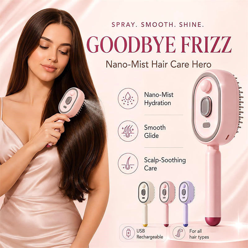 Steamer straightener brush