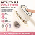 Steamer straightener brush